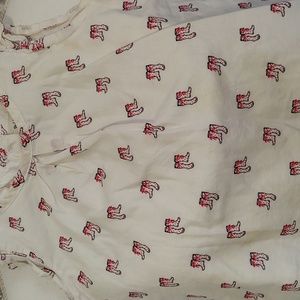 Paddington Bear Gap Baby 18-24 mo. Wellie boot.  Ruffle Blouse 100% Cotton Boho